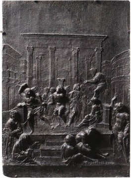  Sienese Oil Painting - Flagellation Sienese Francesco di Giorgio